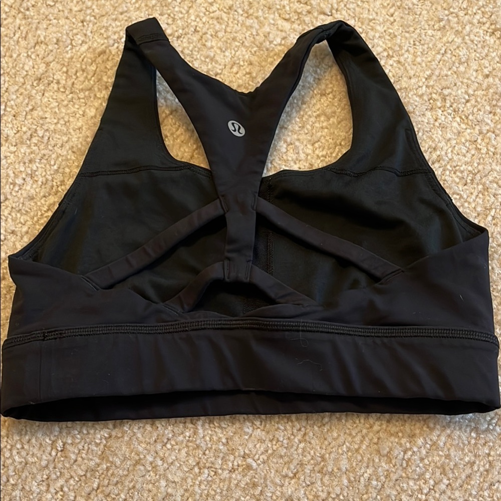 lululemon athletica Black Strappy Sports Bra